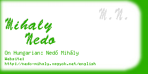 mihaly nedo business card